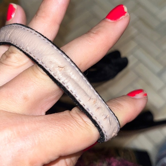 Betsey Johnson Iliana BlackRuffle Ankle Velvet Sequin Block Heels Size 7… - Picture 14 of 15